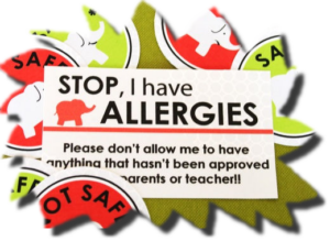 Allergy Card Cutout
